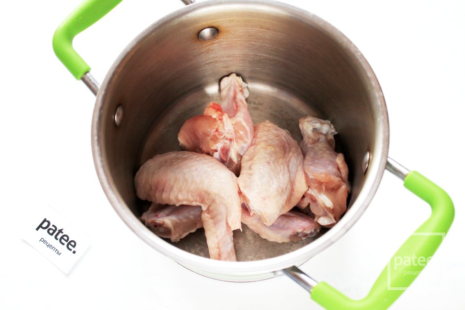 Рассольник с куриными крыльями и рисом - Шаг 3