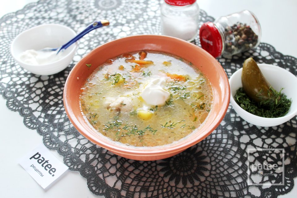 Рассольник с куриными крыльями и рисом - Шаг 16