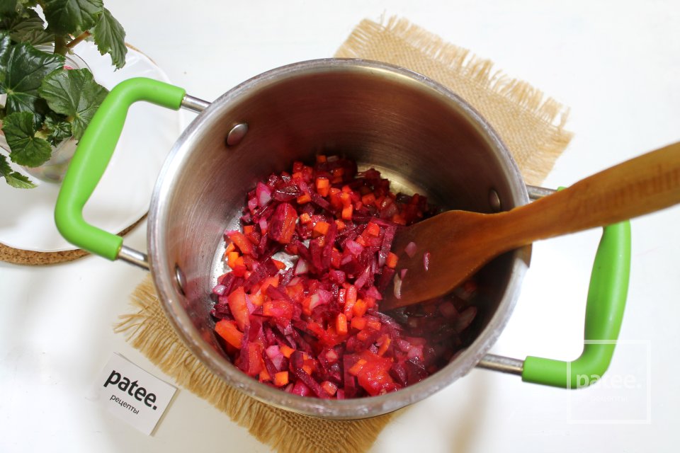 Борщ с перепелами - Шаг 12