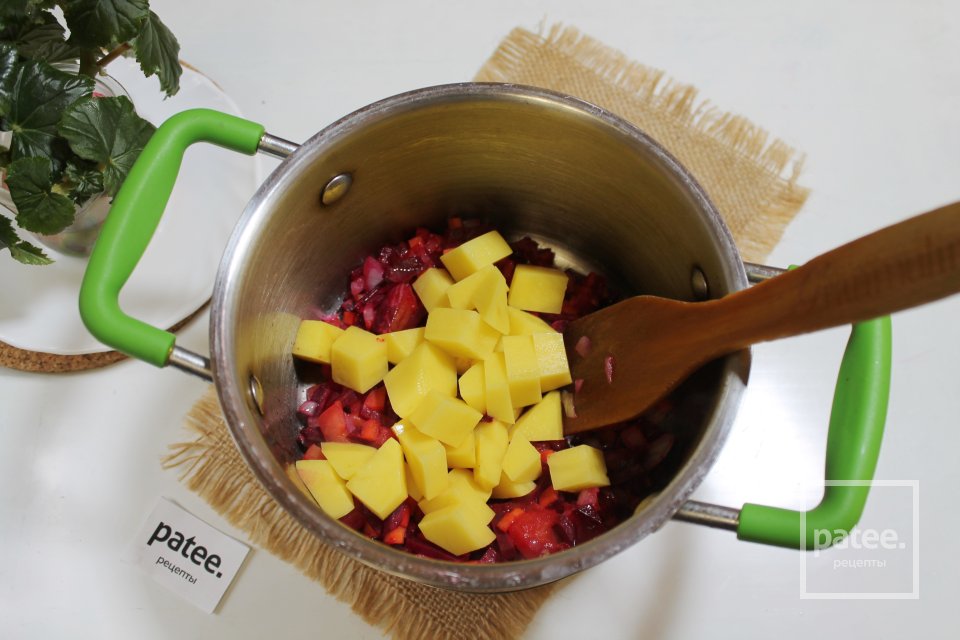 Борщ с перепелами - Шаг 13