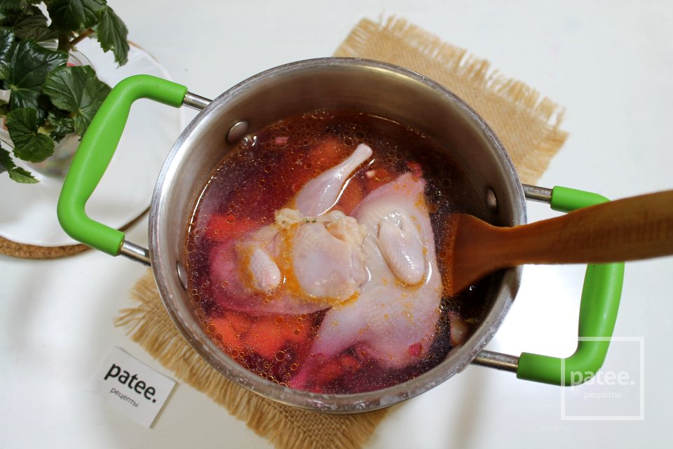 Борщ с перепелами - Шаг 15