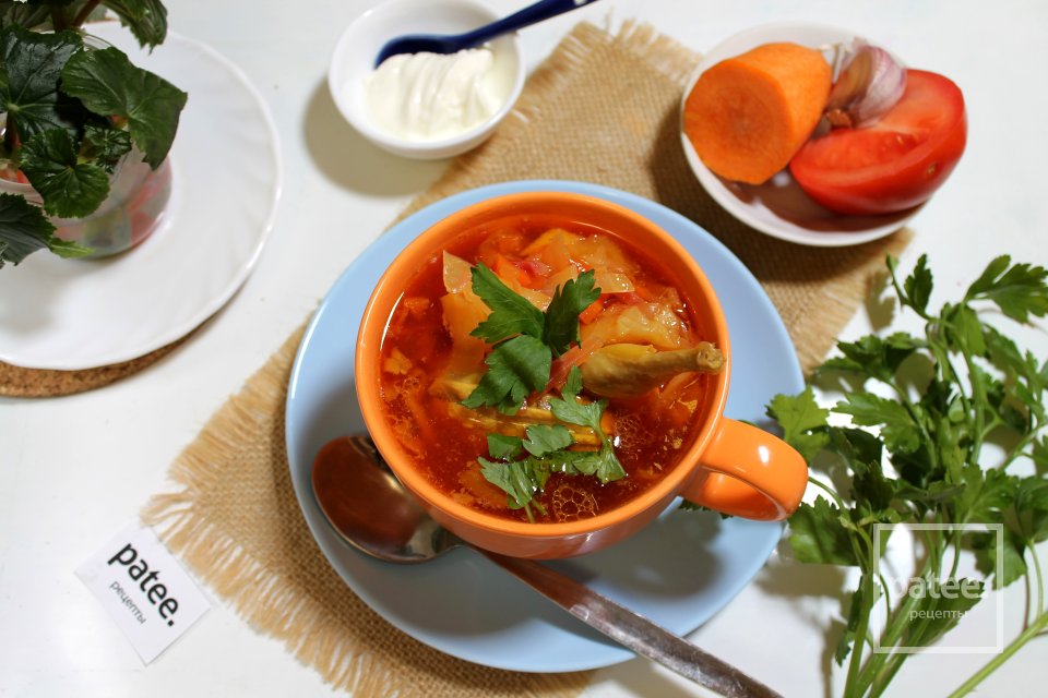 Борщ с перепелами - Шаг 19