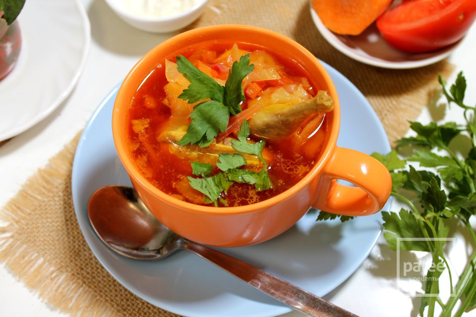 Борщ с перепелами - Шаг 20