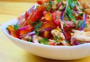 Салат с мясом и фасолью по мотивам «Тбилиси»