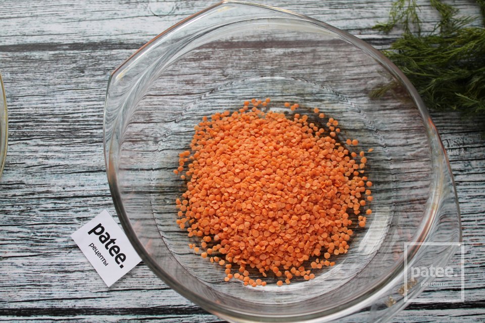 Салат с чечевицей, морковью и копчёной грудинкой - Шаг 6