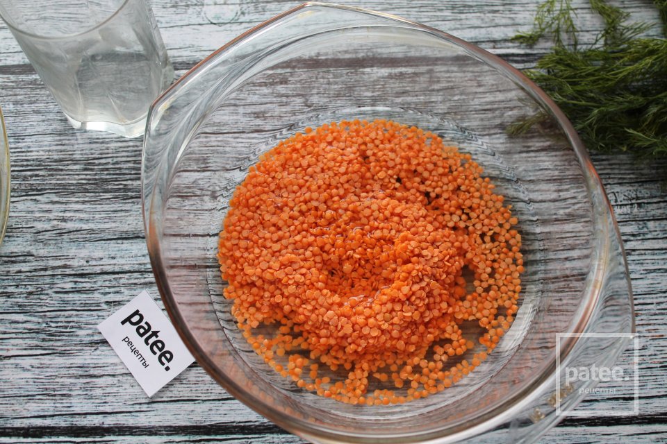 Салат с чечевицей, морковью и копчёной грудинкой - Шаг 7