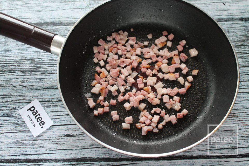 Салат с чечевицей, морковью и копчёной грудинкой - Шаг 9