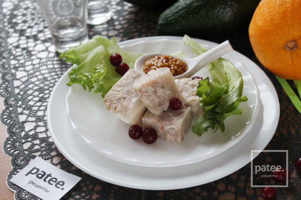 Холодец из свиных ножек и мяса индейки - Шаг 15