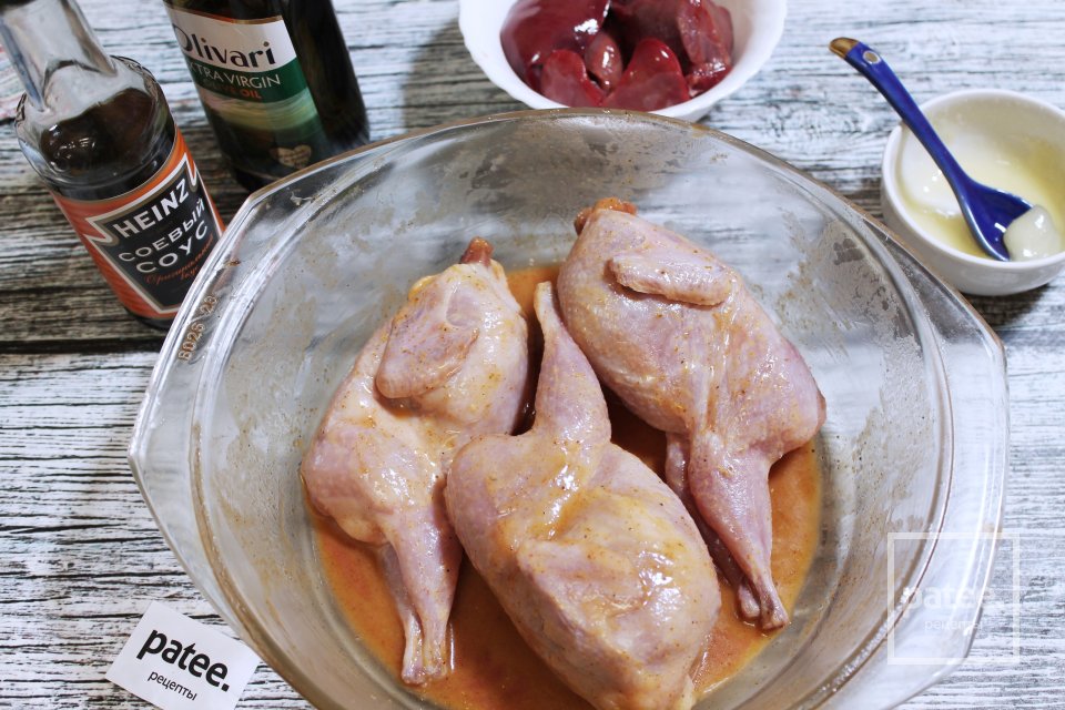 Фаршированные перепела с картофелем в духовке - Шаг 3