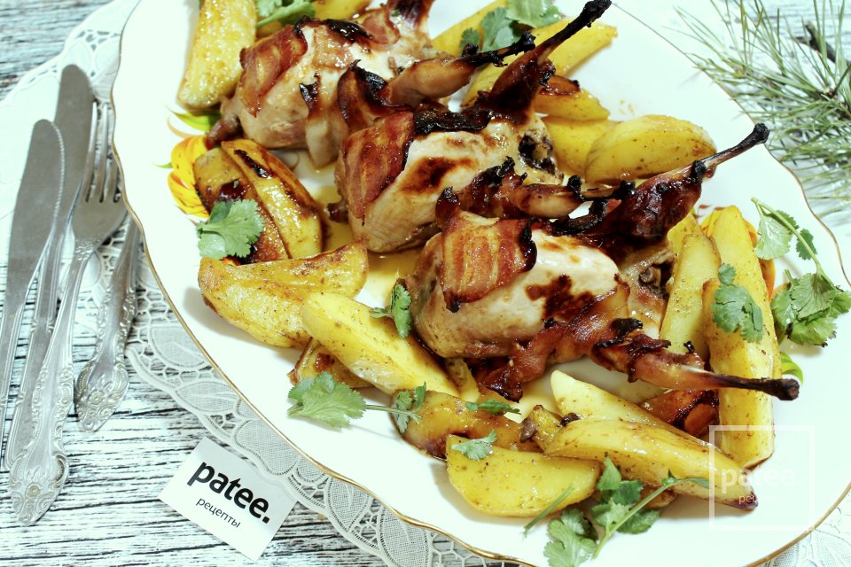 Фаршированные перепела с картофелем в духовке - Шаг 19