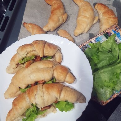 Круассан с курицей - Шаг 1