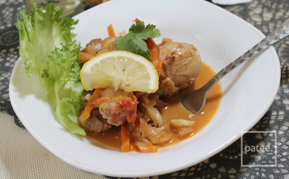 Чахохбили из куриных голеней - Шаг 14