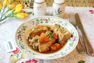 Свиная грудинка с казане