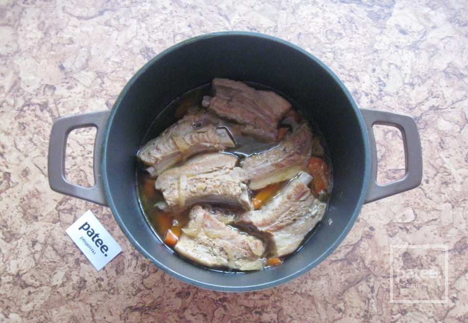 Свиная грудинка с казане - Шаг 7