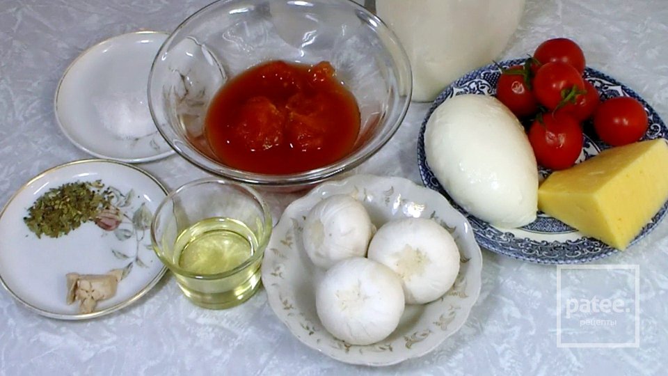 Домашняя пицца с грибами и сыром - Шаг 1