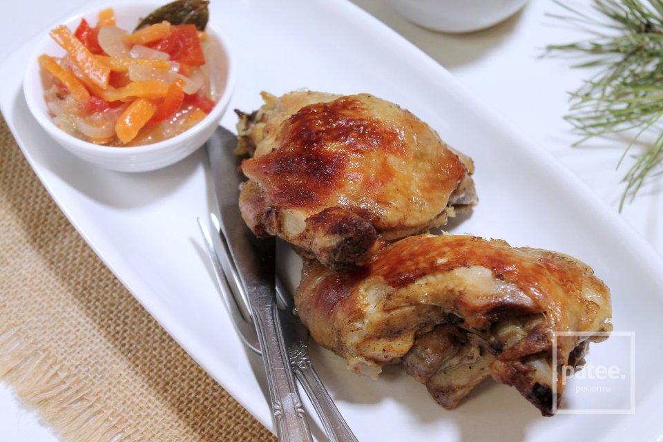 Куриные окорочка, запеченные в рукаве в духовке - Шаг 12