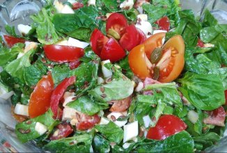 Салат со шпинатом без майонеза