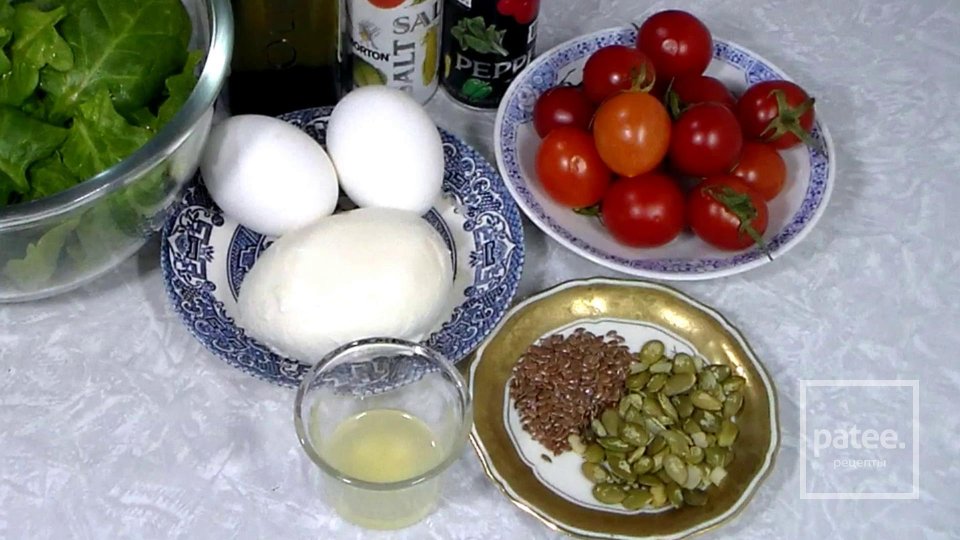 Салат со шпинатом без майонеза - Шаг 1