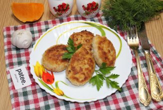 Котлеты из свинины с тыквой