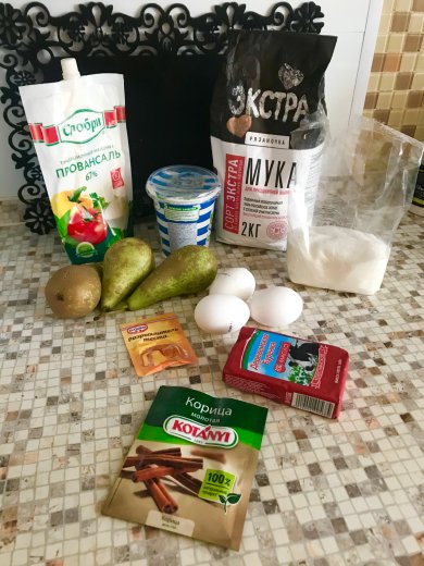 Воздушный пирог с грушей 🥧. - Шаг 1