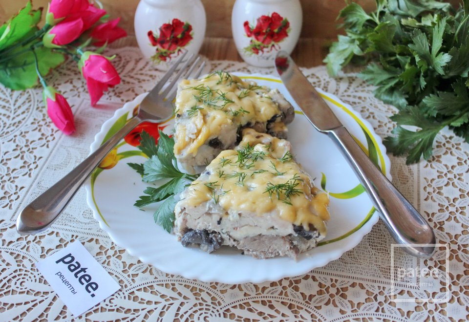 Мясное ассорти с грибами и сливками - Шаг 14