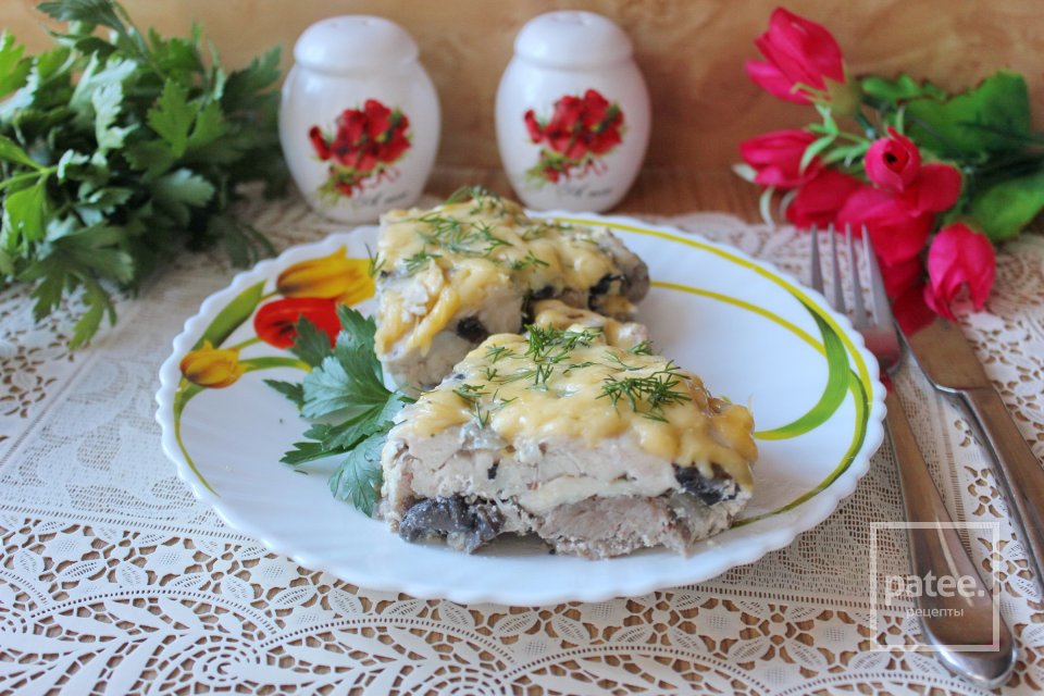 Мясное ассорти с грибами и сливками - Шаг 15