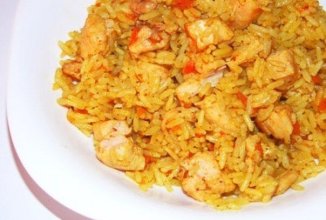 Плов с курицей в мультиварке.