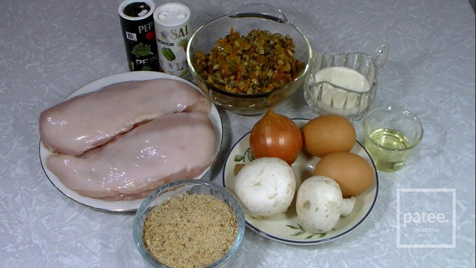 Куриные зразы с грибной начинкой - Шаг 1