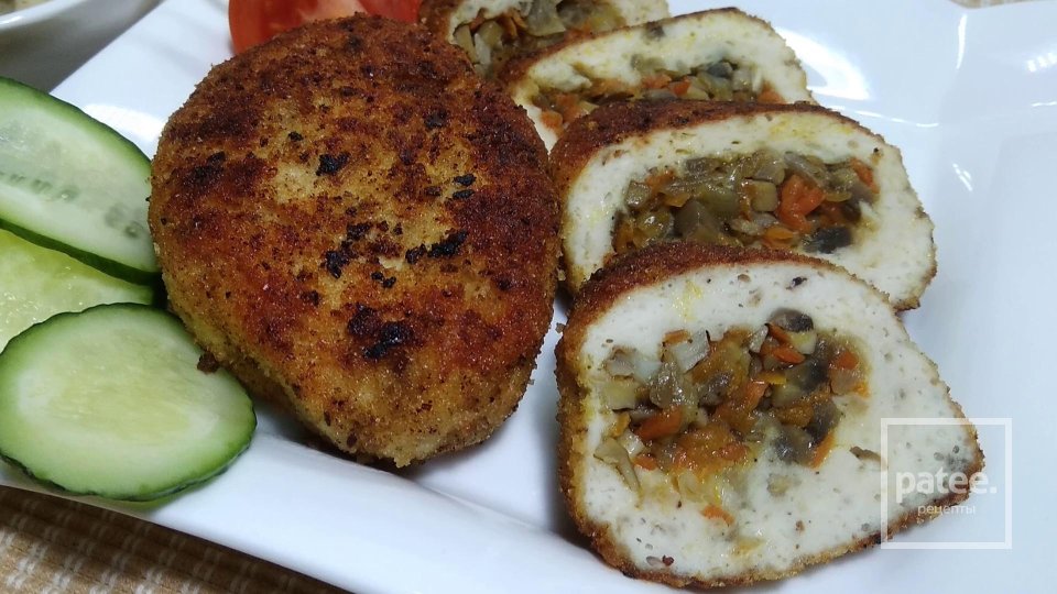 Куриные зразы с грибной начинкой - Шаг 9