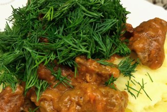 Гуляш из мяса кабана