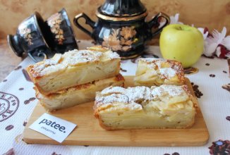 "Невидимый пирог" с яблоками