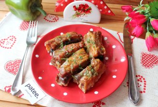 Свиные ребрышки запеченные в маринаде