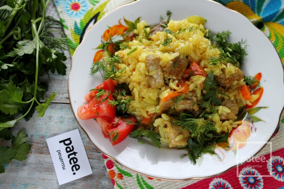 Плов с индейкой на сковороде - Шаг 17