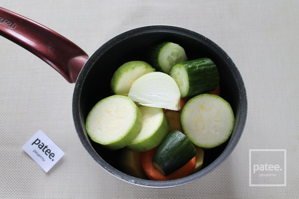 Овощное пюре с огурцами - Шаг 6