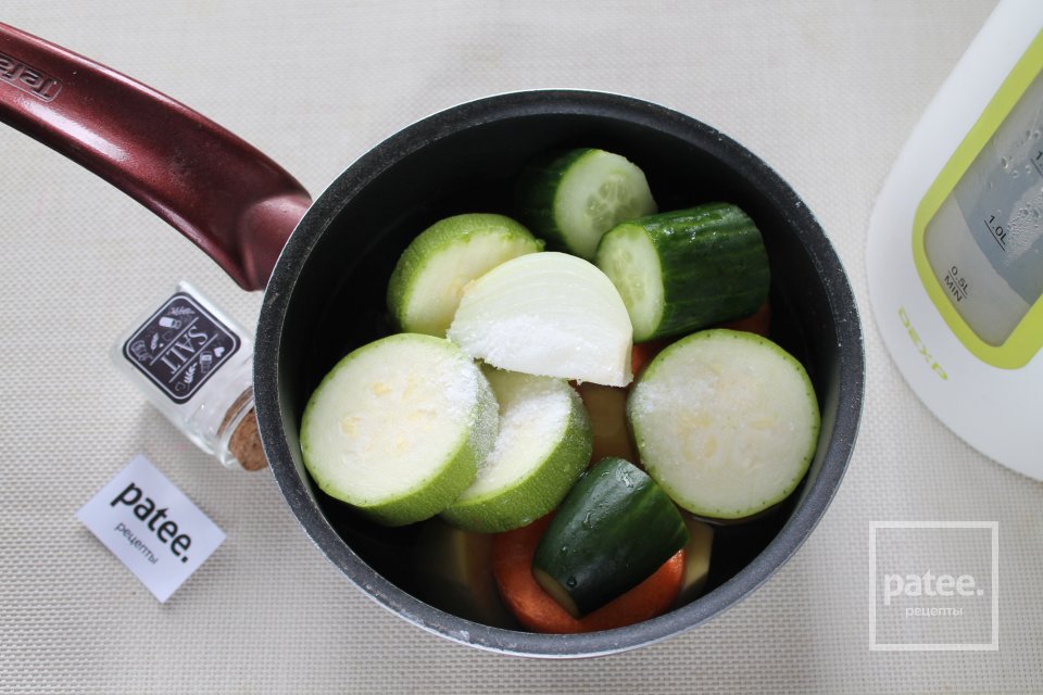 Овощное пюре с огурцами - Шаг 7