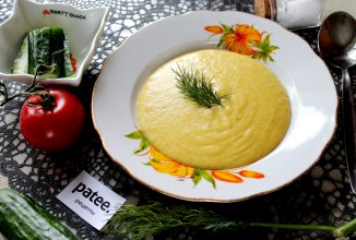 Овощное пюре с огурцами