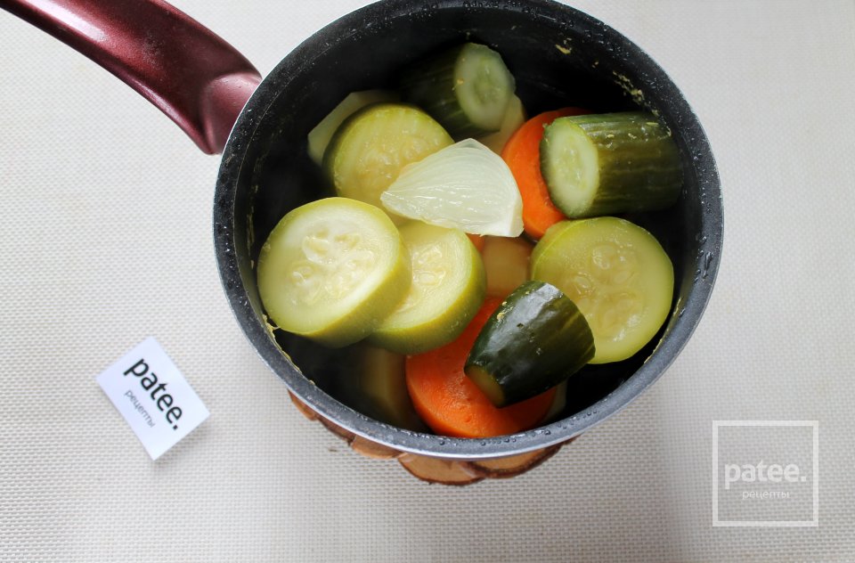 Овощное пюре с огурцами - Шаг 8