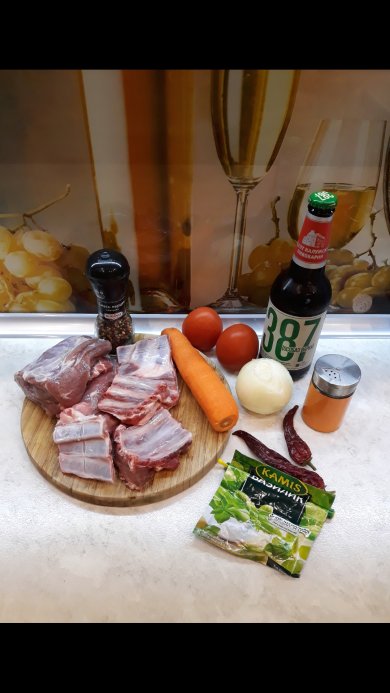 Баранина томлёная в пиве. - Шаг 1