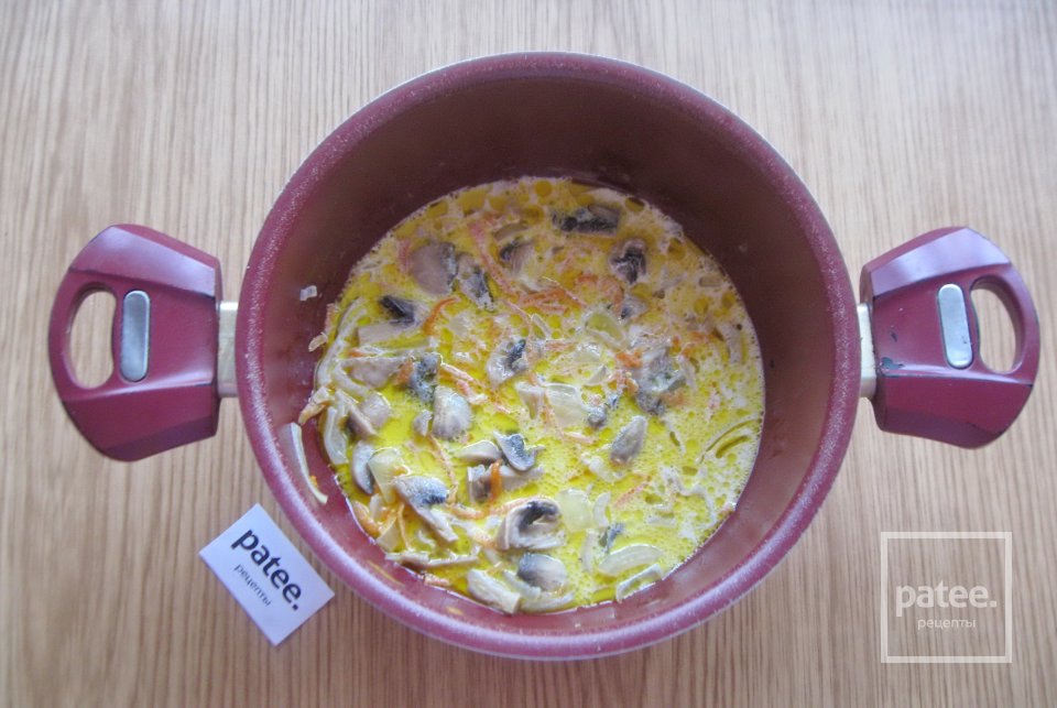 Судак в сливках с грибами - Шаг 5