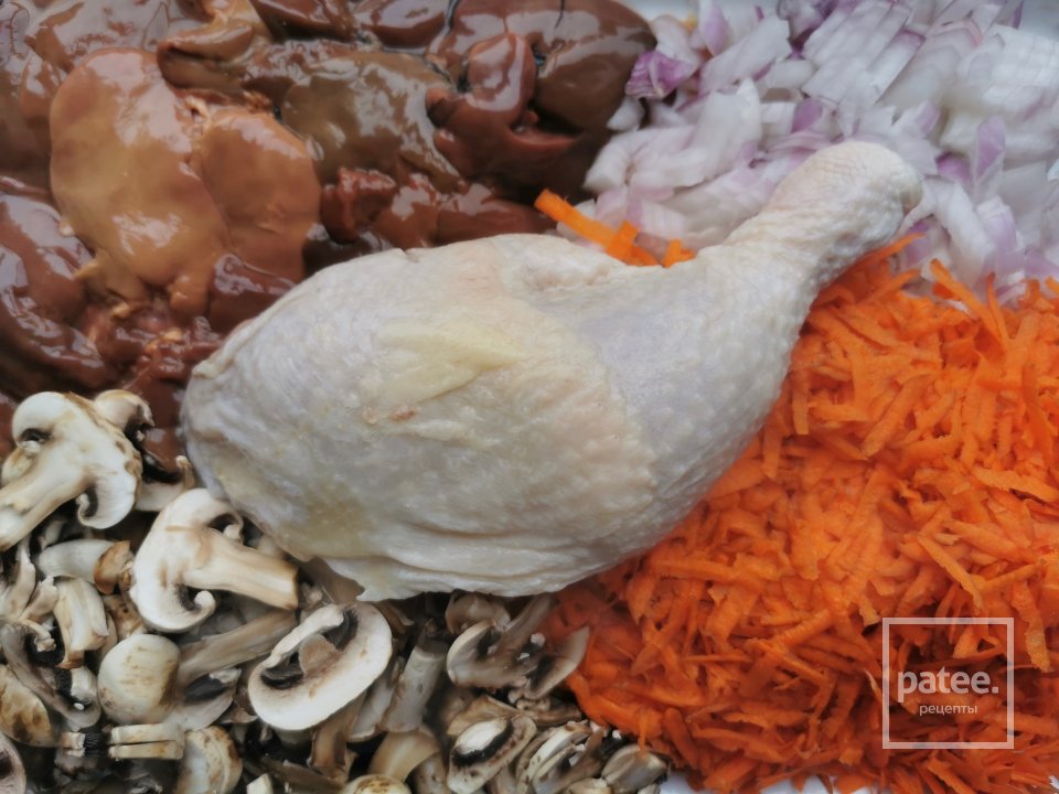 Паштет из гусиной печени с грибами - Шаг 1