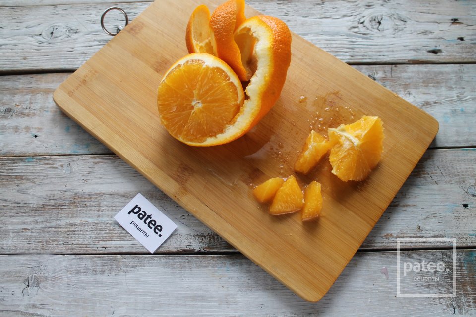 Салат со свеклой, курицей и апельсином - Шаг 6