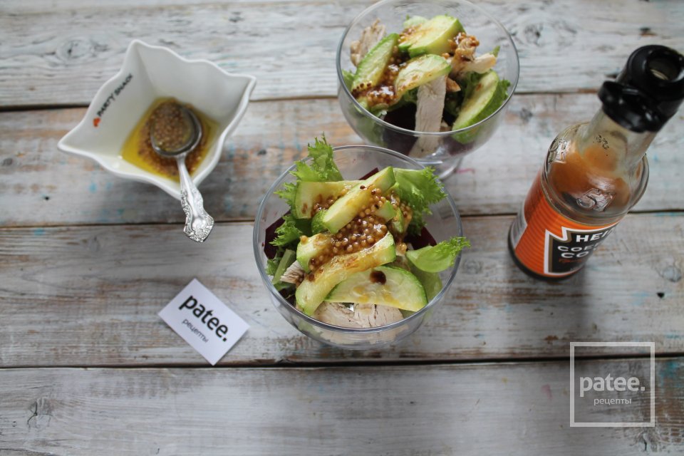 Салат со свеклой, курицей и апельсином - Шаг 13