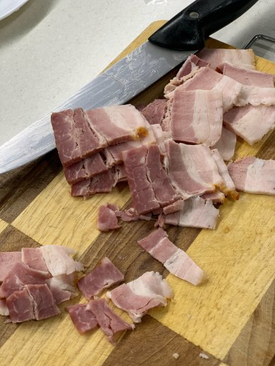 Спагетти Карбоната - Шаг 1