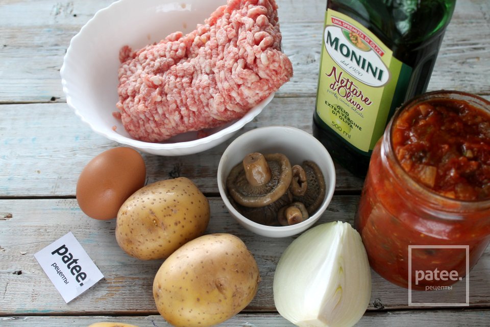 Солянка по-домашнему с картофелем и мясными фрикадельками - Шаг 1