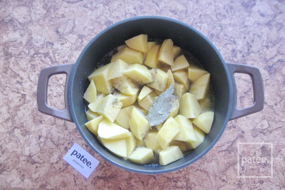 Грибное ассорти с картофелем и сливками - Шаг 9