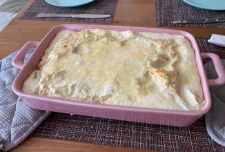 Пирог из лаваша с куриной грудкой