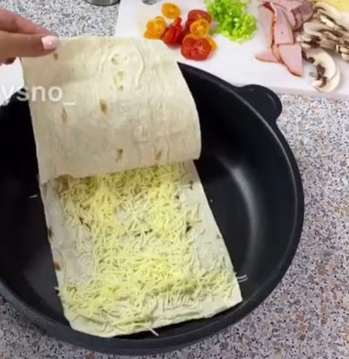 Пицца в лаваше - Шаг 1