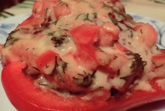 Запечённые фаршированные перцы