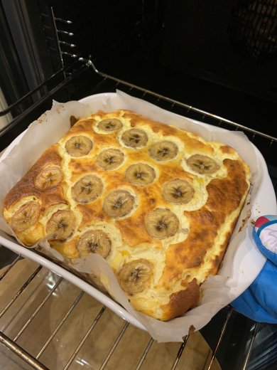 Творожная запеканка пп с бананами - Шаг 5