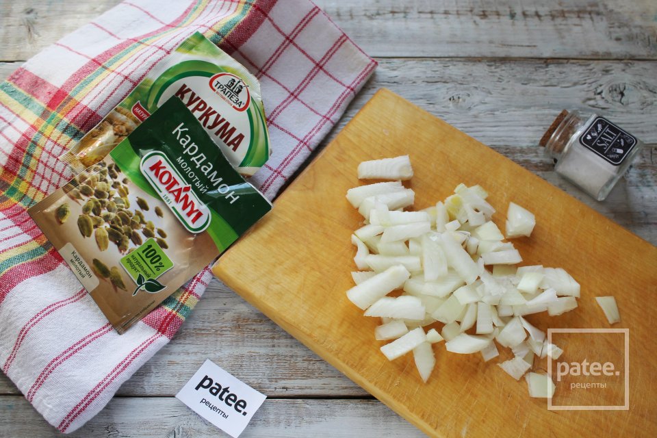 Перловая каша с индейкой в горшочках в микроволновке - Шаг 4